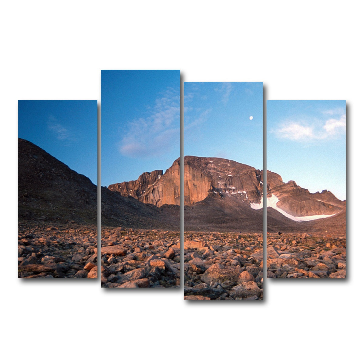 AUTO-MOCKUP WHITE | Longs Peak Boulder Field | 4 Piece | Gallery Wrap Canvas | group=4_normal