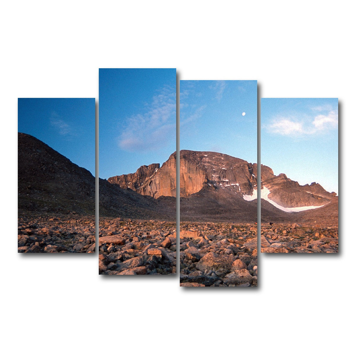 AUTO-MOCKUP WHITE | Longs Peak Boulder Field | 4 Piece | Gallery Wrap Canvas | group=4_short