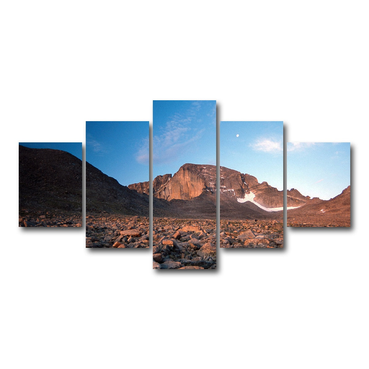 AUTO-MOCKUP WHITE | Longs Peak Boulder Field | 5 Piece | Gallery Wrap Canvas | group=5_short