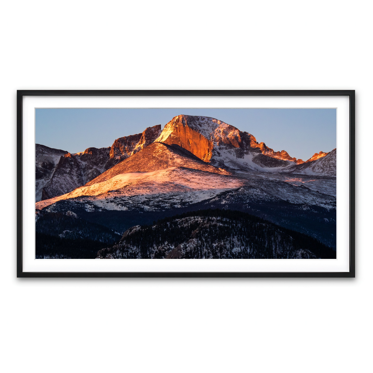 Framed Print 2x1 Black