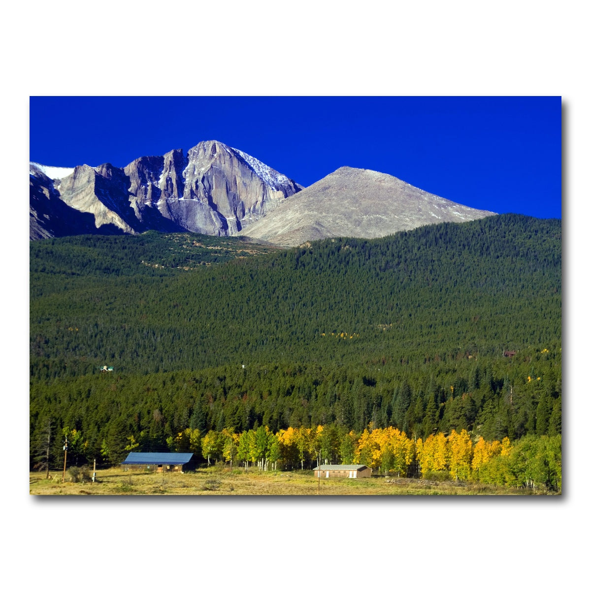 AUTO-MOCKUP WHITE | Longs Peak in Autumn | 1 Piece | Gallery Wrap Canvas | group=4x3