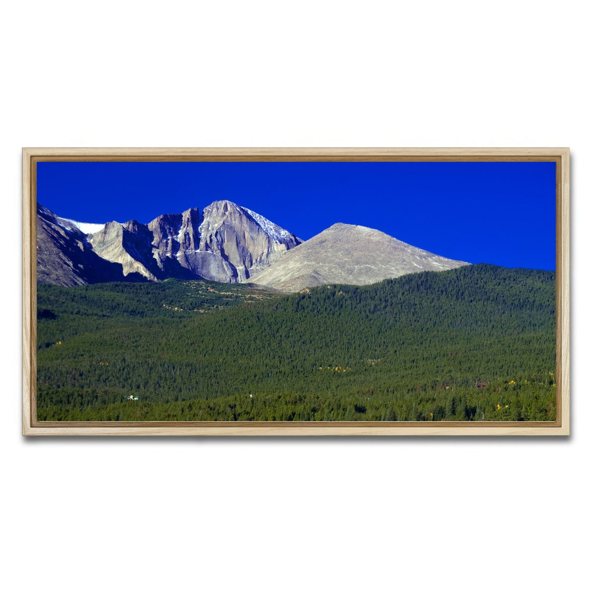 AUTO-MOCKUP WHITE | Longs Peak in Autumn | 1 Piece | Natural Framed Canvas | group=2x1