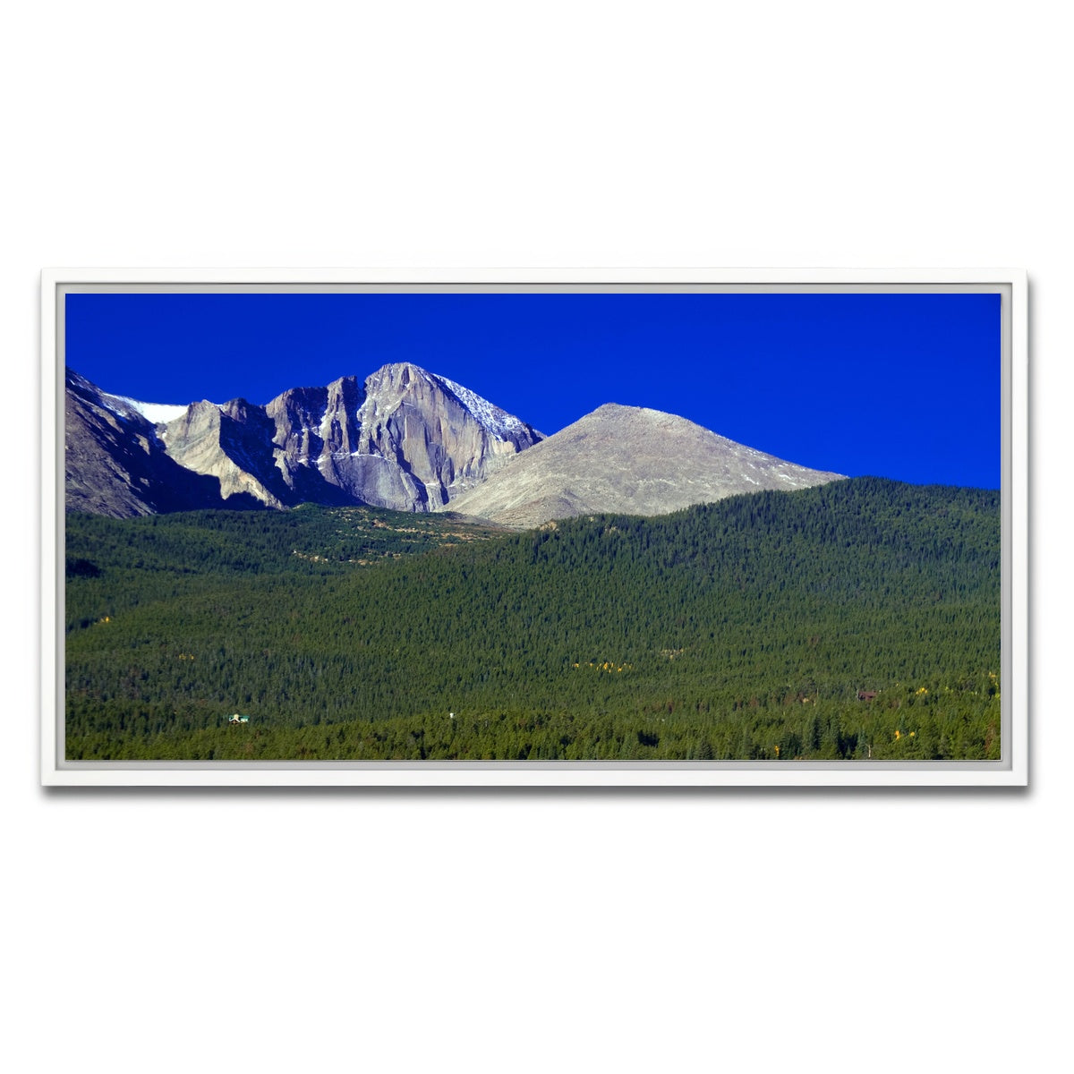 AUTO-MOCKUP WHITE | Longs Peak in Autumn | 1 Piece | White Framed Canvas | group=2x1