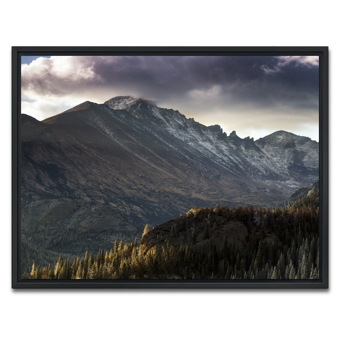 AUTO-MOCKUP WHITE | Longs peak | 1 Piece | Black Framed Canvas | group=4x3