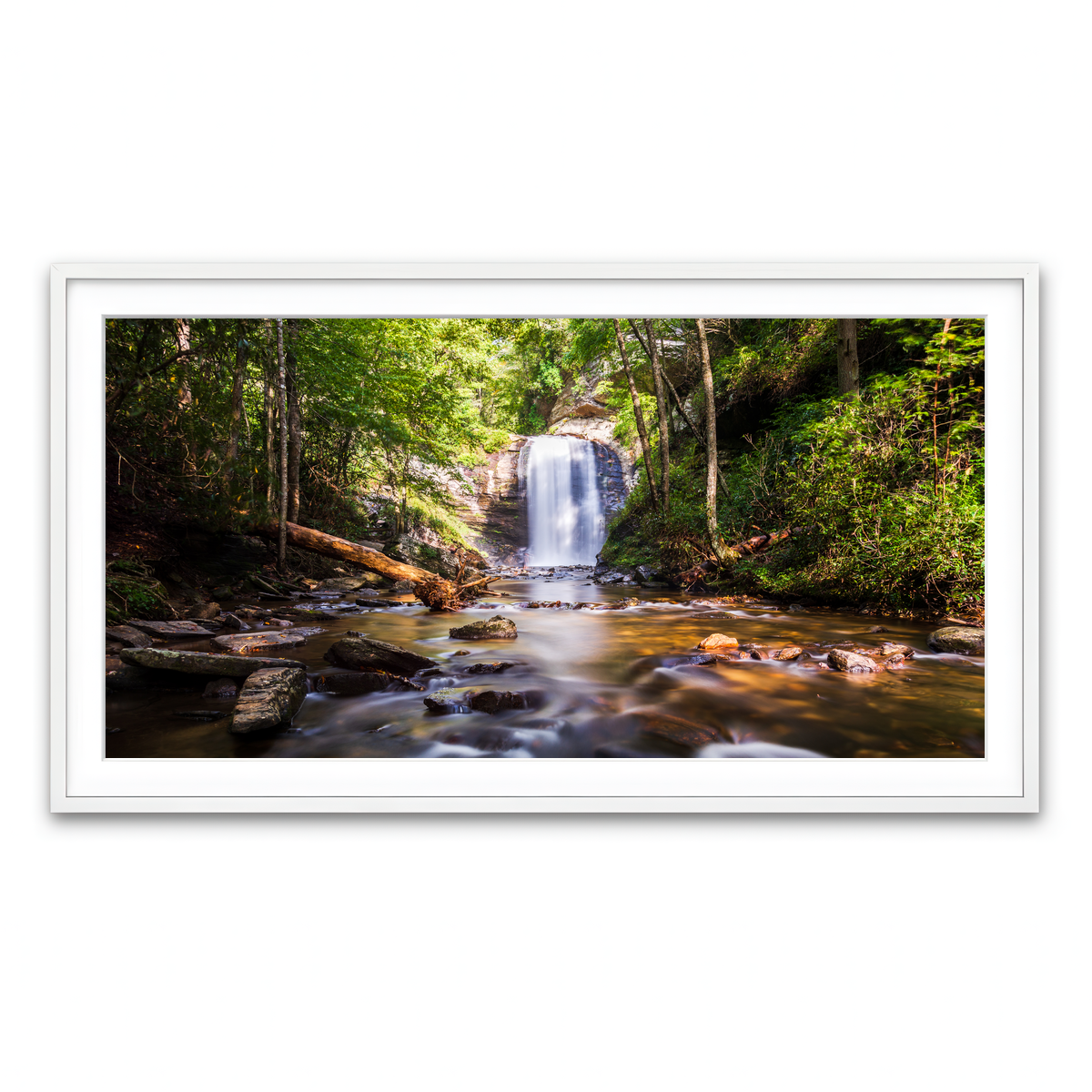 Framed Print 2x1 White