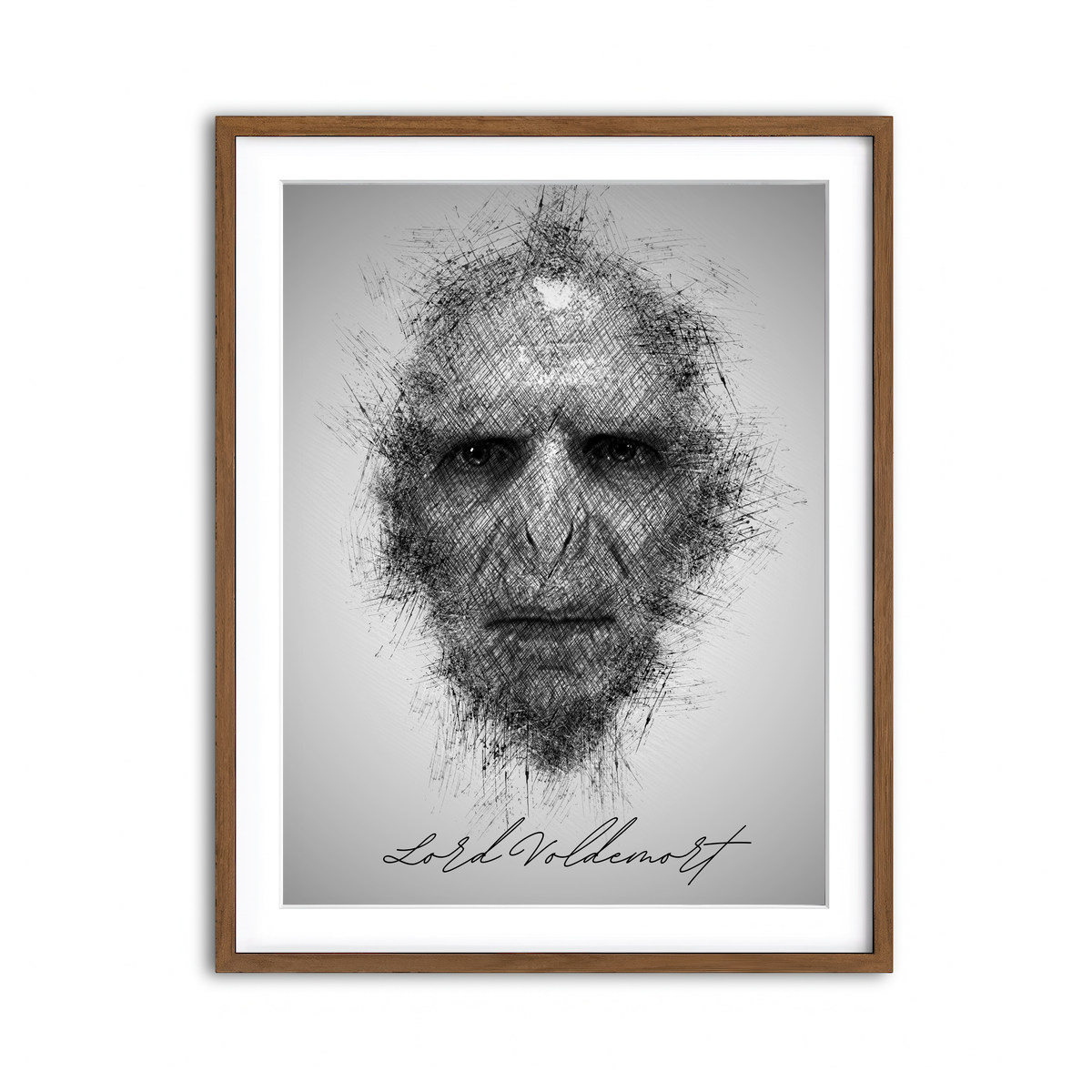 Framed Print 3x4 Walnut