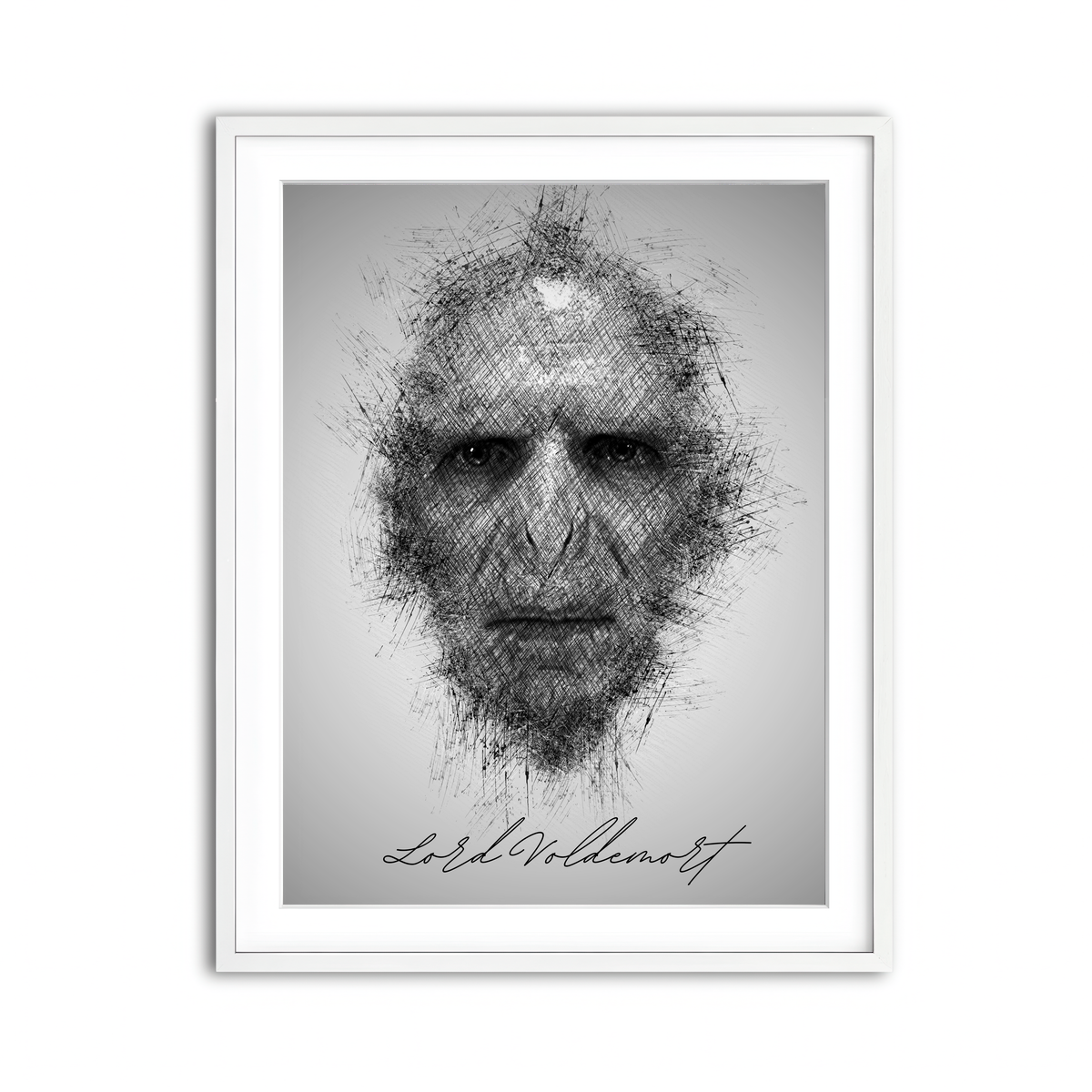 Framed Print 3x4 White