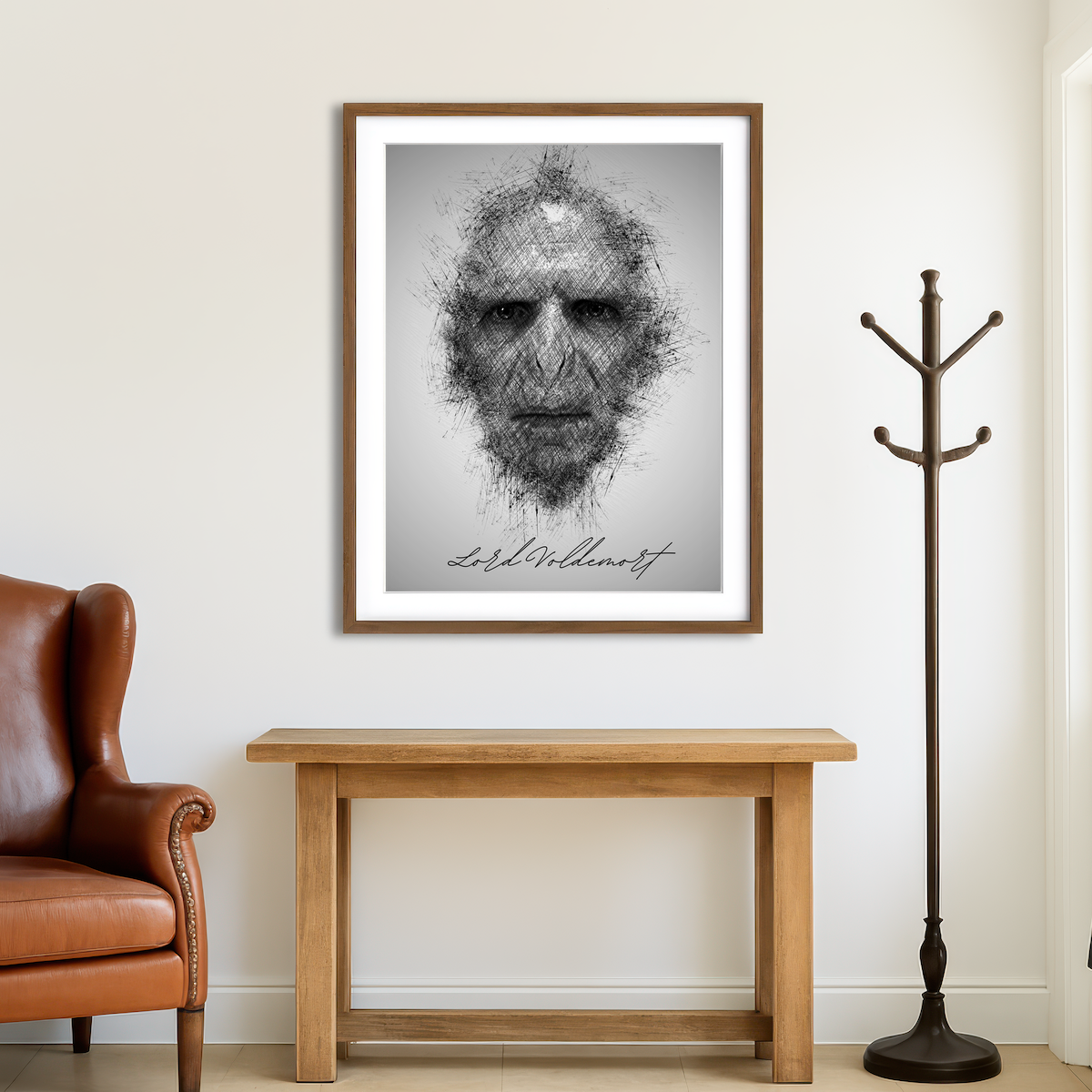 AUTO-MOCKUP ROOM | Lord Voldemort Wall Art