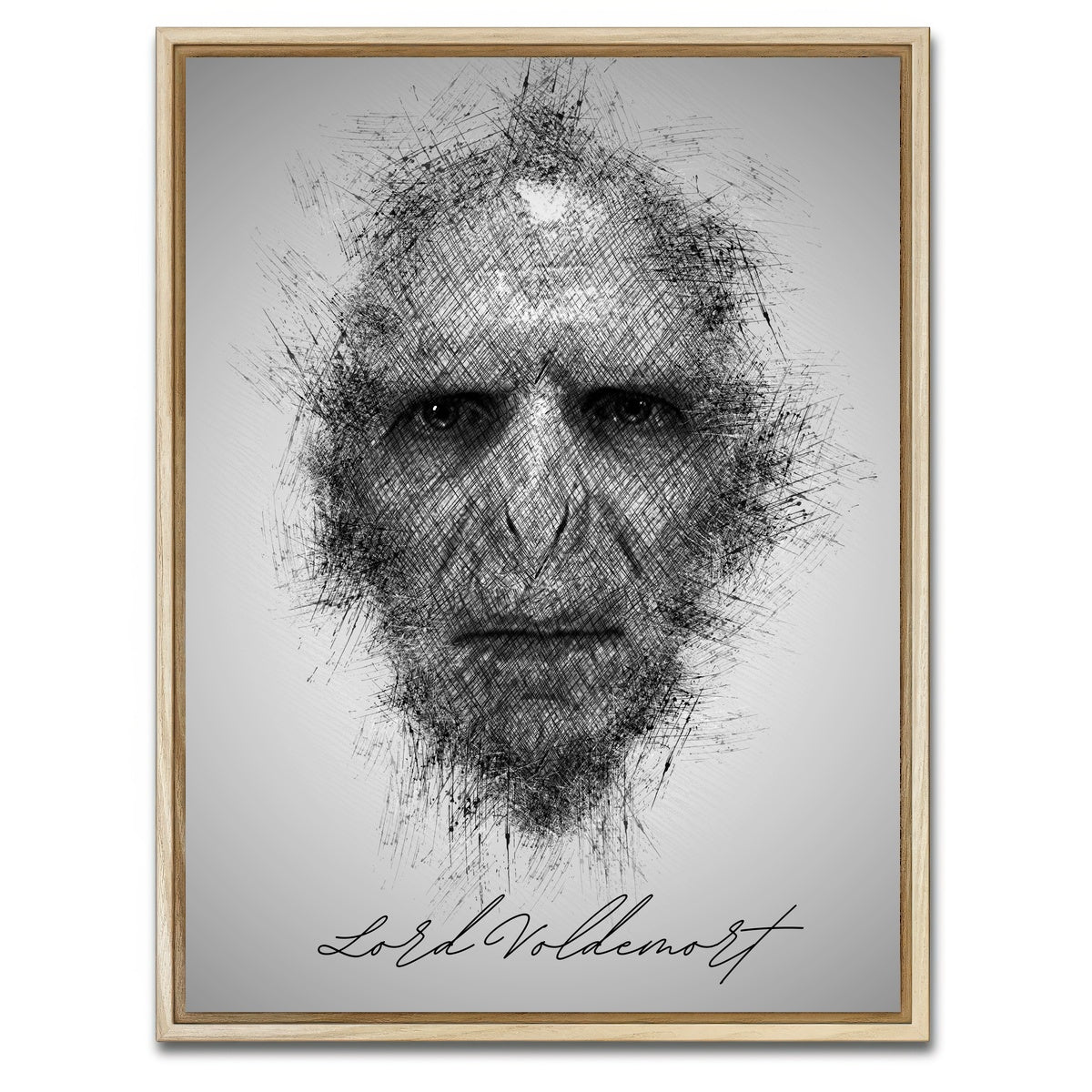 AUTO-MOCKUP WHITE | Lord Voldemort | 1 Piece | Natural Framed Canvas | group=3x4