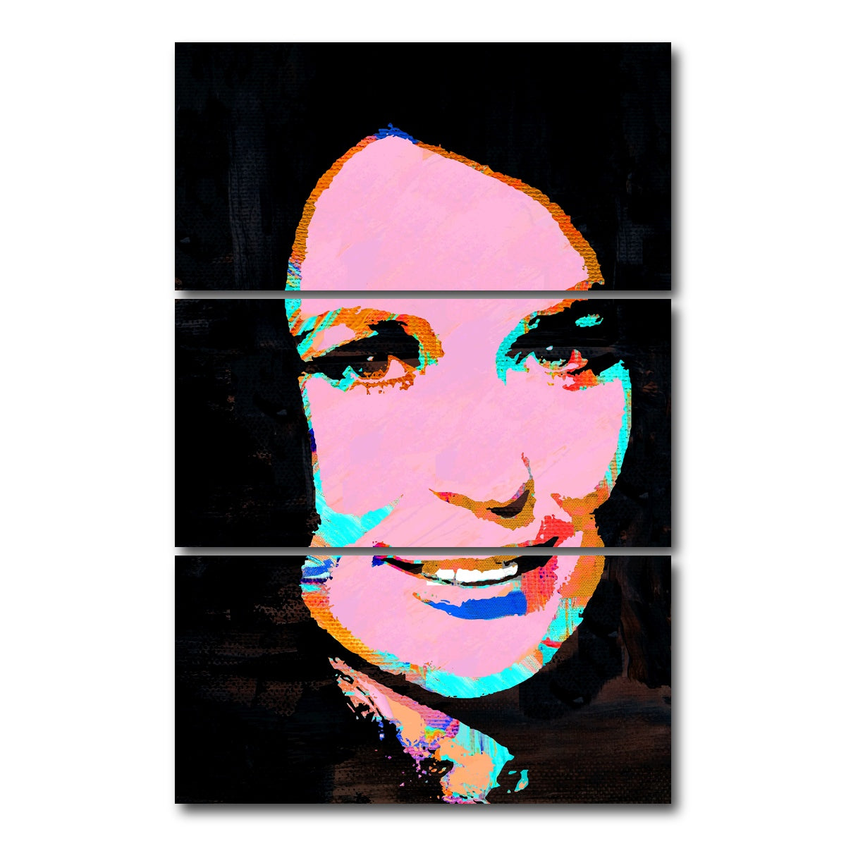 AUTO-MOCKUP WHITE | Loretta Lynn | 3 Piece | Gallery Wrap Canvas | group=12x24_stacked