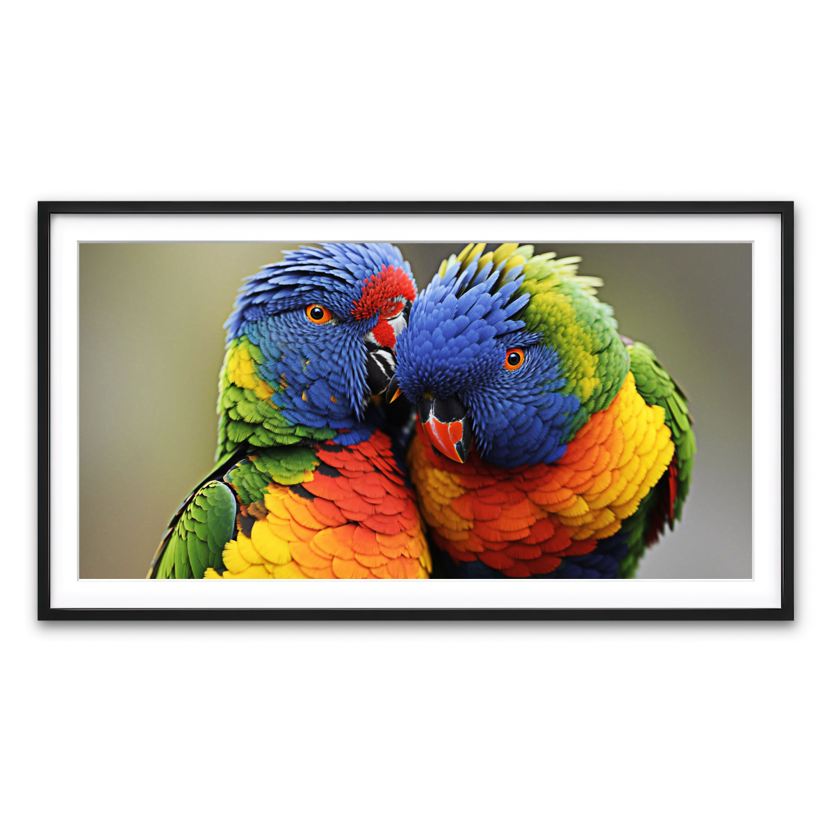 Framed Print 2x1 Black