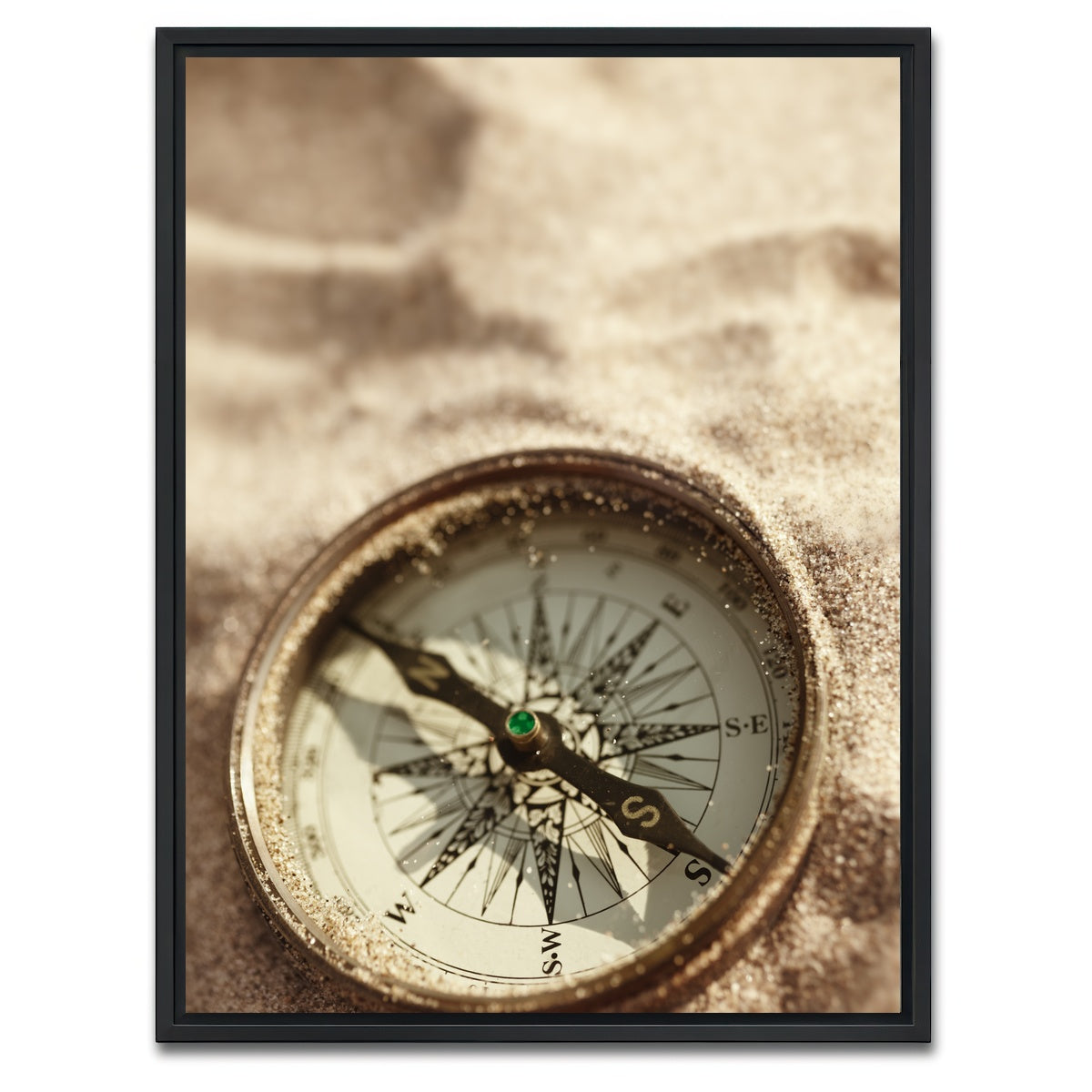 AUTO-MOCKUP WHITE | Lost Compass | 1 Piece | Black Framed Canvas | group=3x4