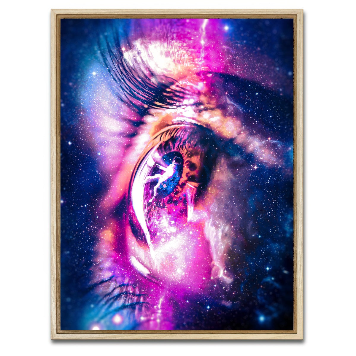 AUTO-MOCKUP WHITE | Lost astronaut | 1 Piece | Natural Framed Canvas | group=3x4