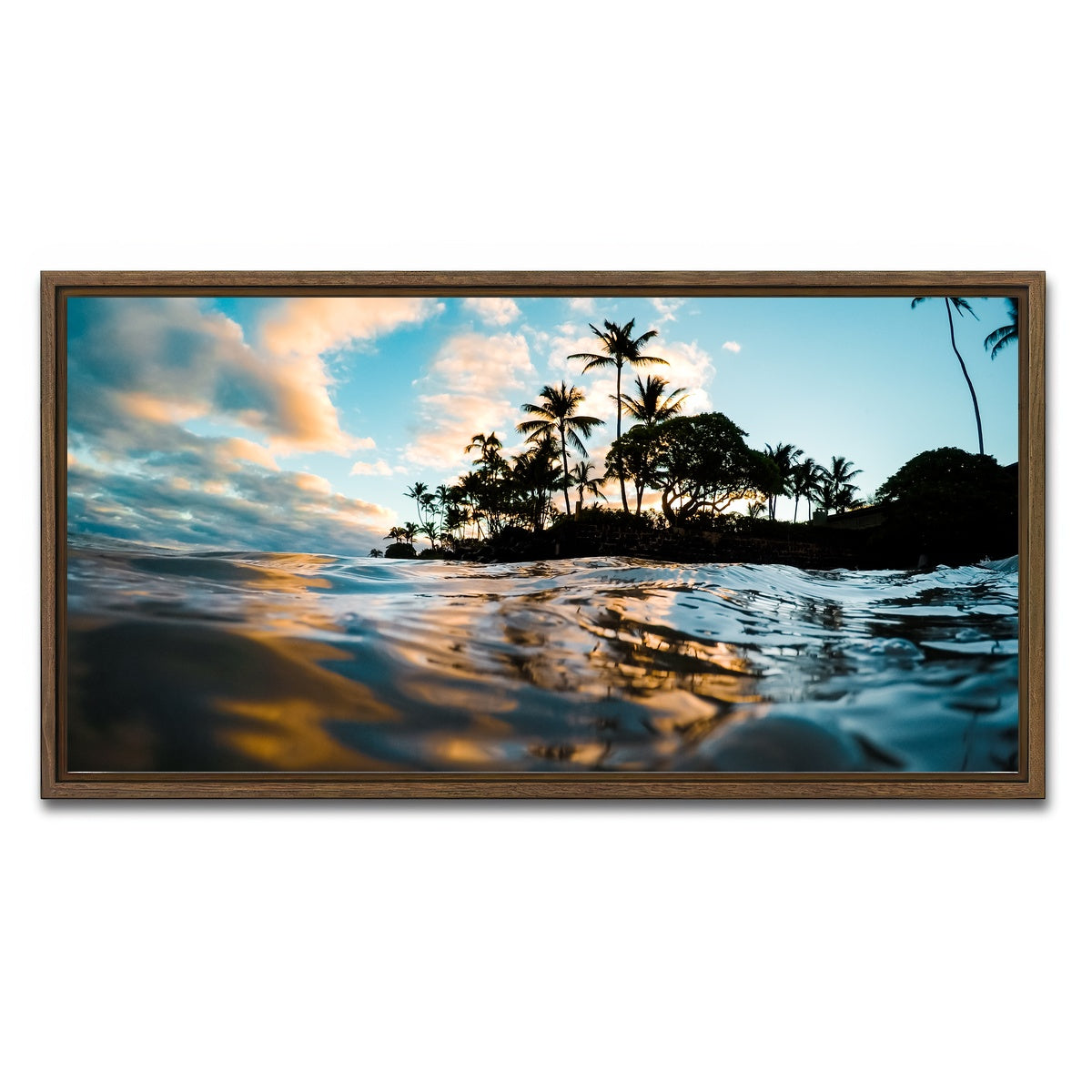 AUTO-MOCKUP WHITE | Lost at Sea | 1 Piece | Walnut Framed Canvas | group=2x1