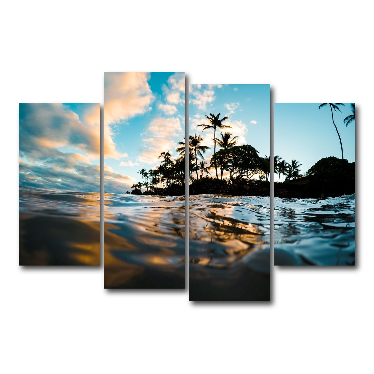 AUTO-MOCKUP WHITE | Lost at Sea | 4 Piece | Gallery Wrap Canvas | group=4_short