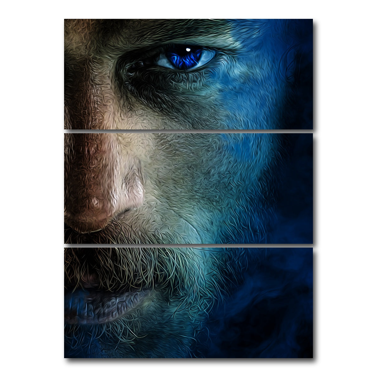 AUTO-MOCKUP WHITE | Lothbrok | 3 Piece | Gallery Wrap Canvas | group=8x18_stacked