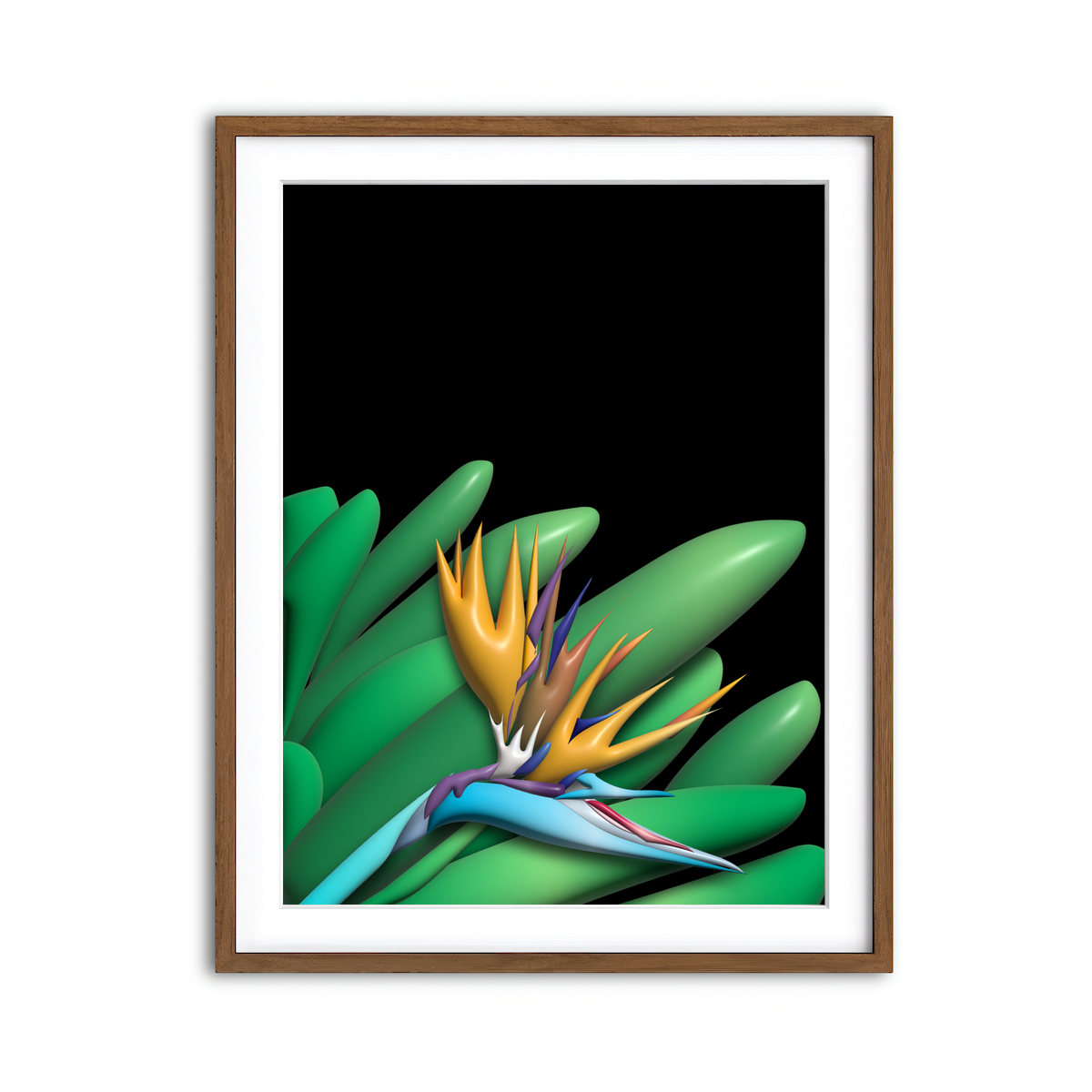 Framed Print 3x4 Walnut