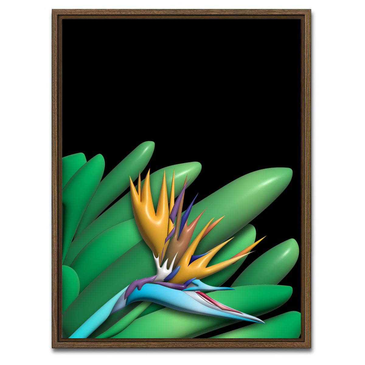 AUTO-MOCKUP WHITE | Lotus Blossom | 1 Piece | Walnut Framed Canvas | group=3x4