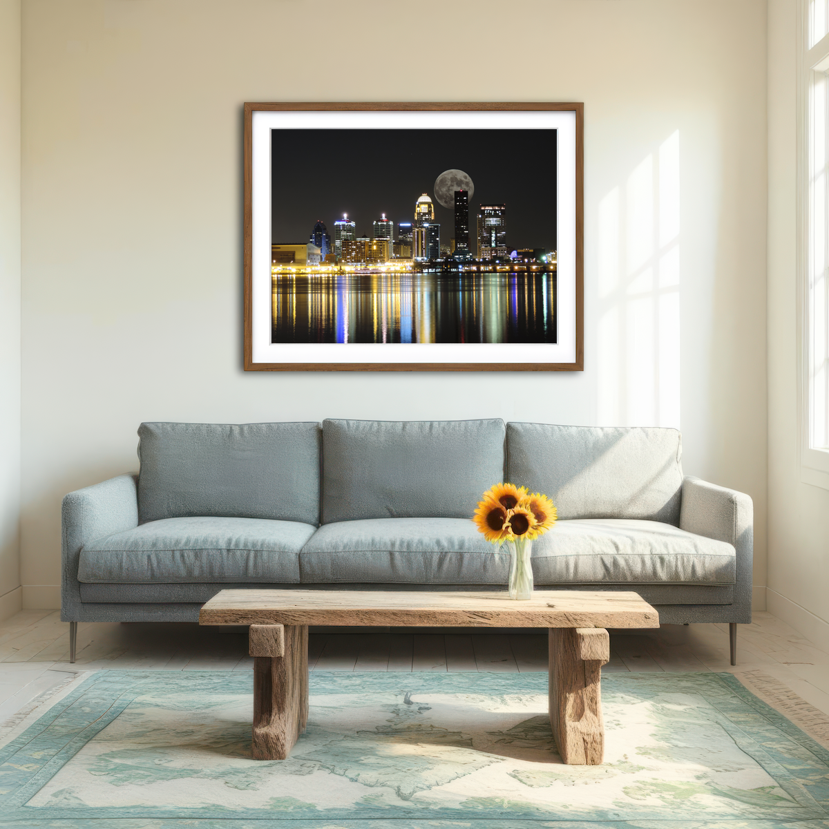 AUTO-MOCKUP ROOM | Louisville Skyline Wall Art