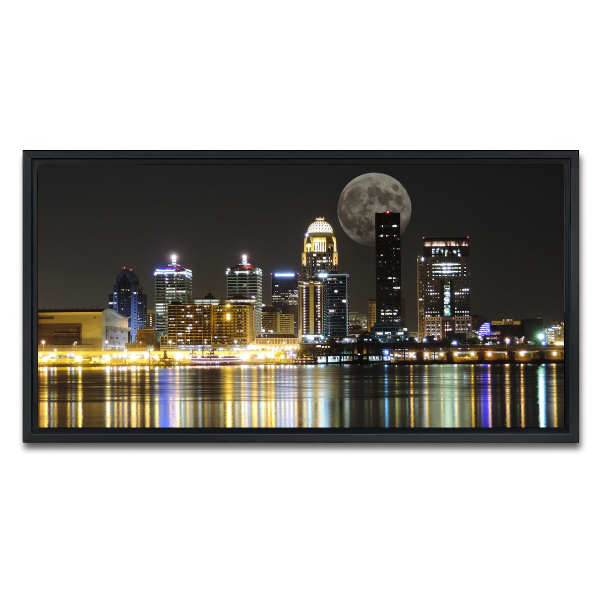 AUTO-MOCKUP WHITE | Louisville Skyline | 1 Piece | Black Framed Canvas | group=2x1