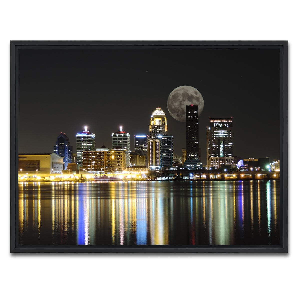 AUTO-MOCKUP WHITE | Louisville Skyline | 1 Piece | Black Framed Canvas | group=4x3