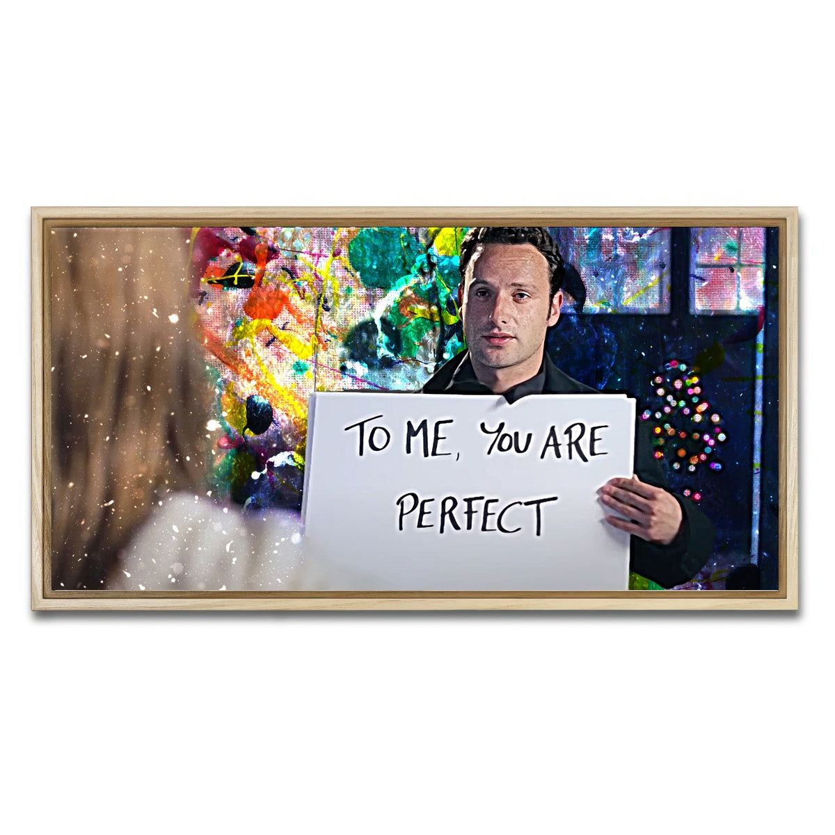 AUTO-MOCKUP WHITE | Love Actually | 1 Piece | Natural Framed Canvas | group=2x1