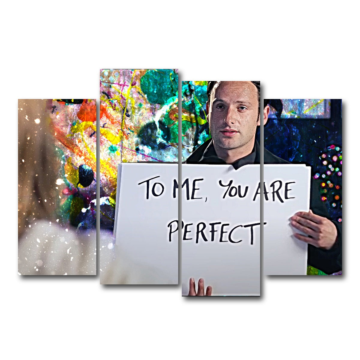 AUTO-MOCKUP WHITE | Love Actually | 4 Piece | Gallery Wrap Canvas | group=4_normal