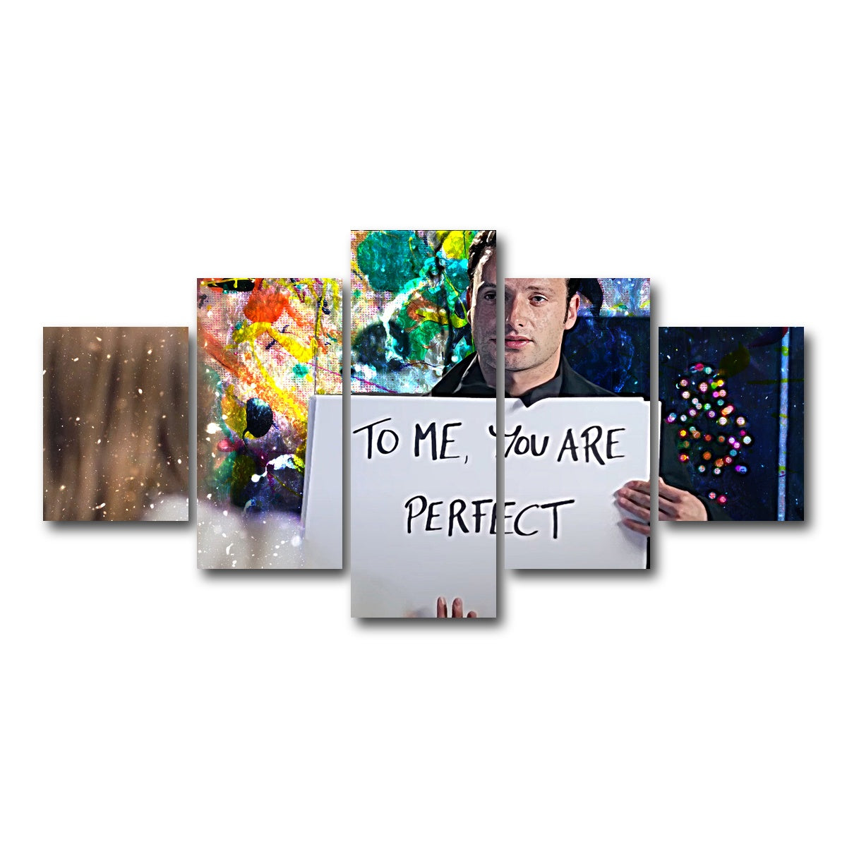 AUTO-MOCKUP WHITE | Love Actually | 5 Piece | Gallery Wrap Canvas | group=5_short
