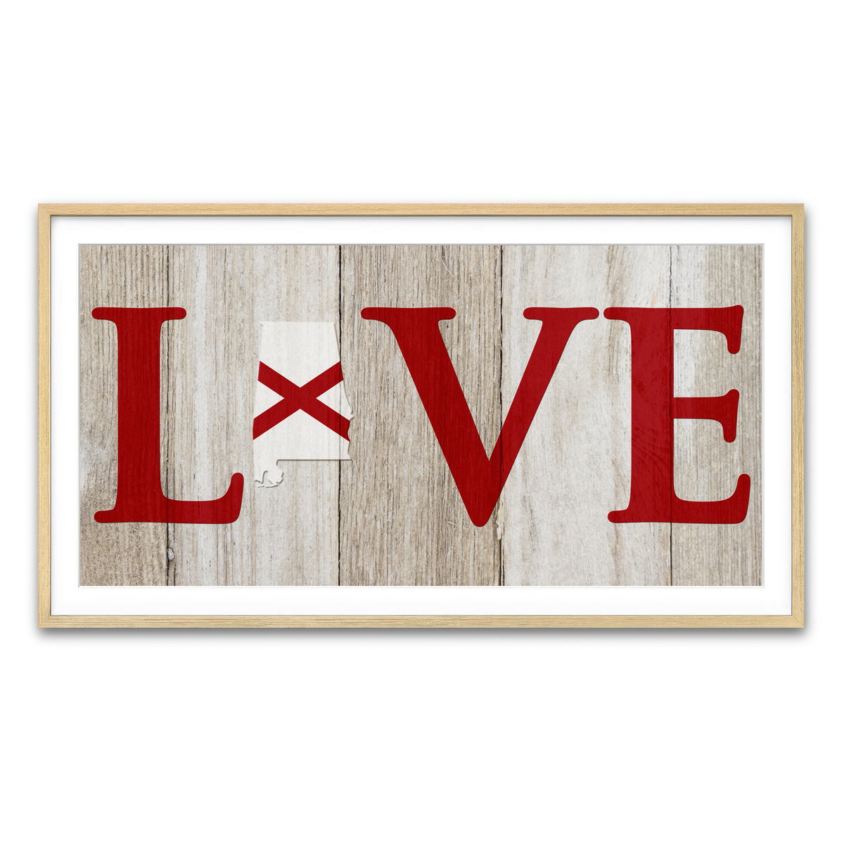 Framed Print 2x1 Natural