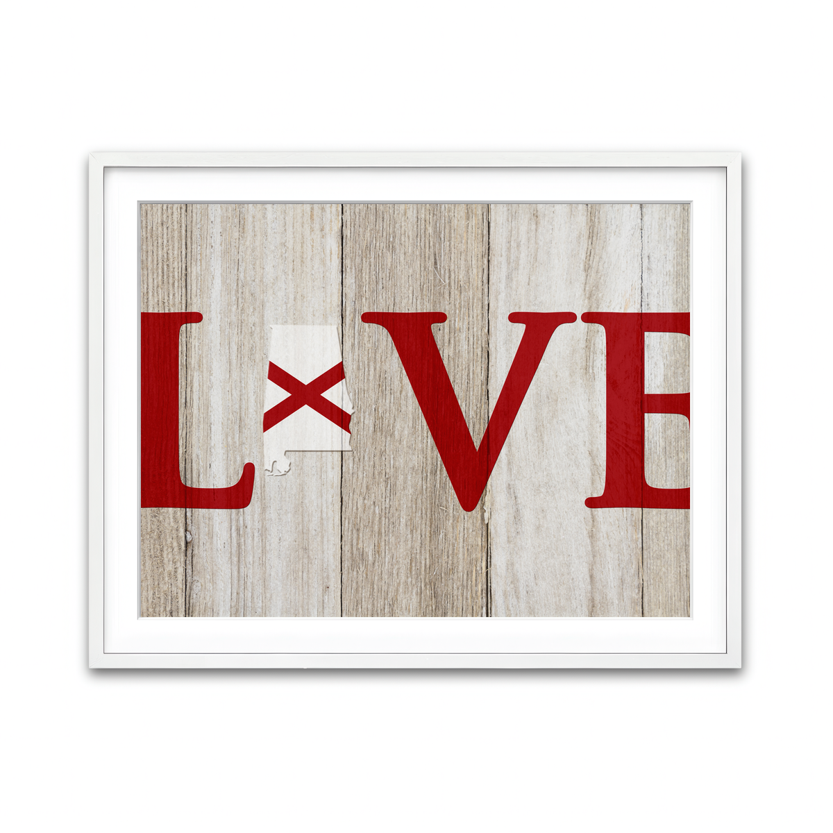 Framed Print 4x3 White