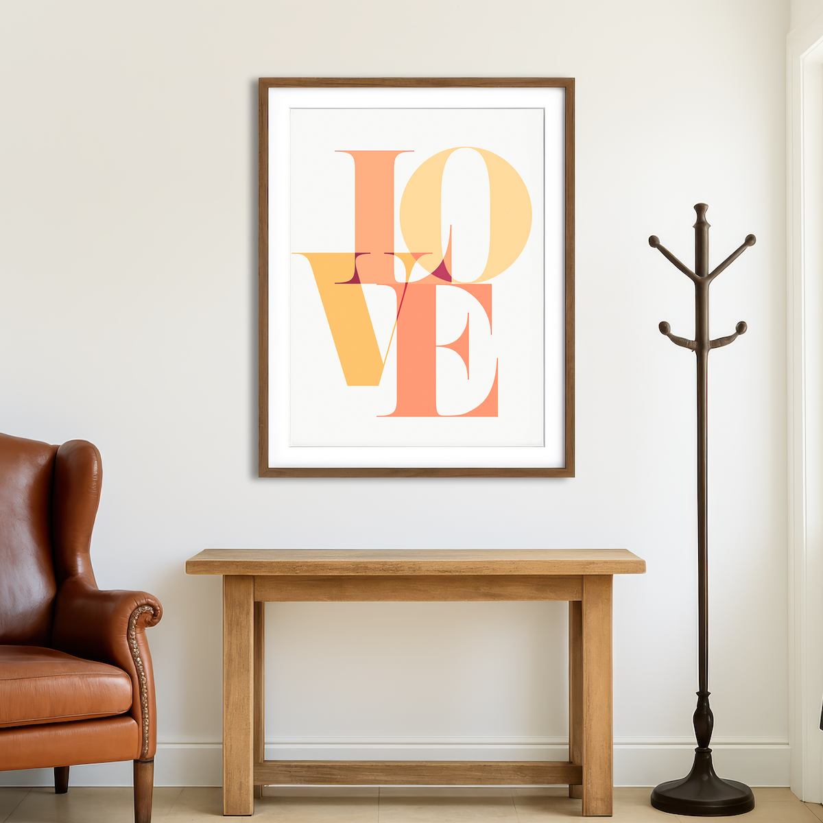 AUTO-MOCKUP ROOM | Love Block Wall Art