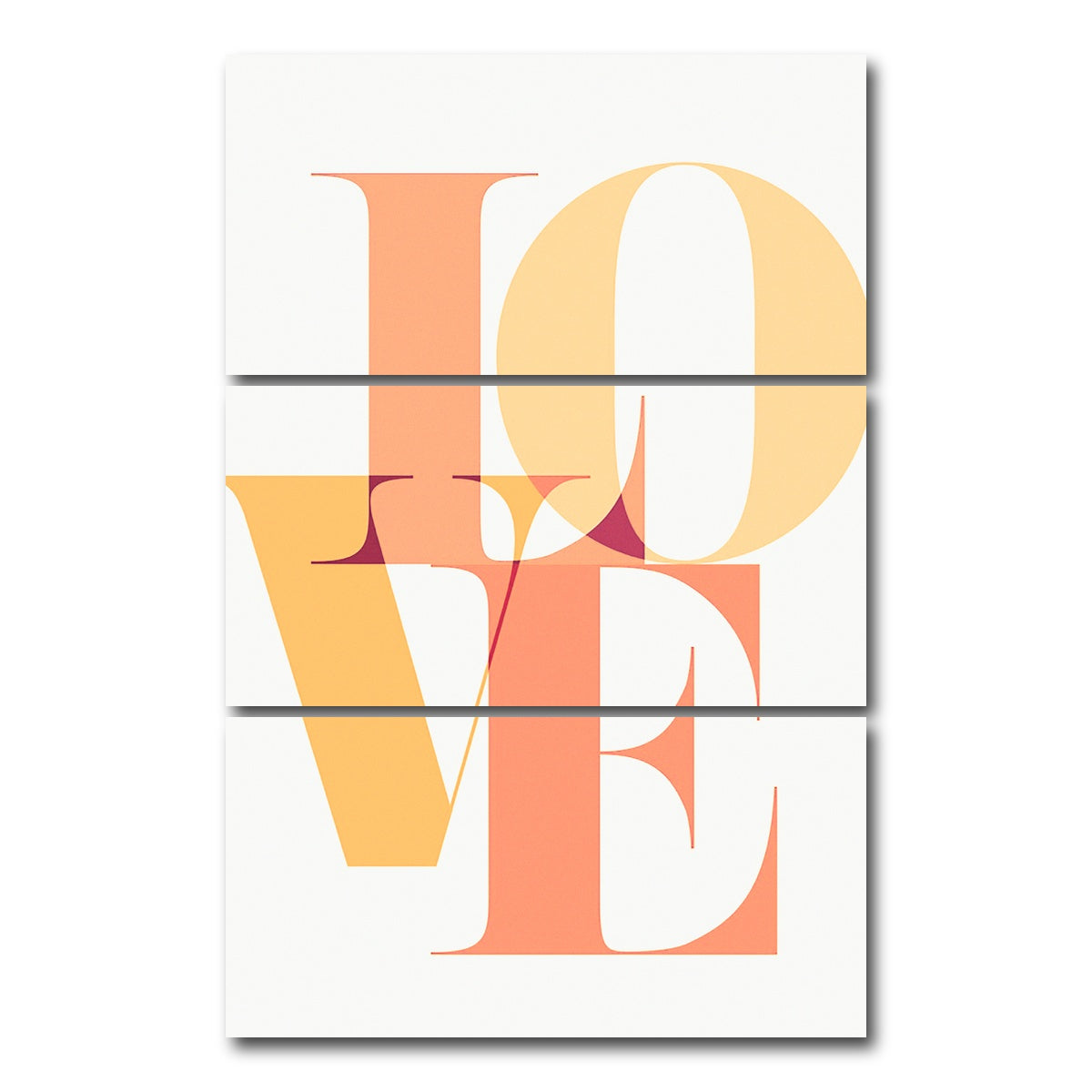 AUTO-MOCKUP WHITE | Love Block | 3 Piece | Gallery Wrap Canvas | group=12x24_stacked
