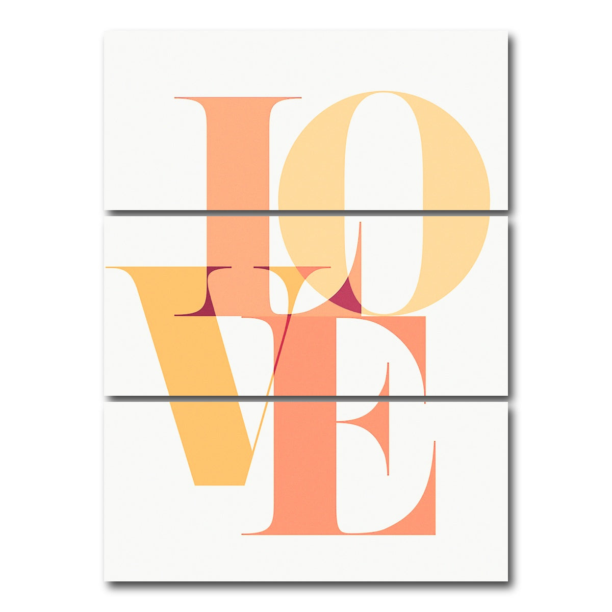 AUTO-MOCKUP WHITE | Love Block | 3 Piece | Gallery Wrap Canvas | group=8x18_stacked