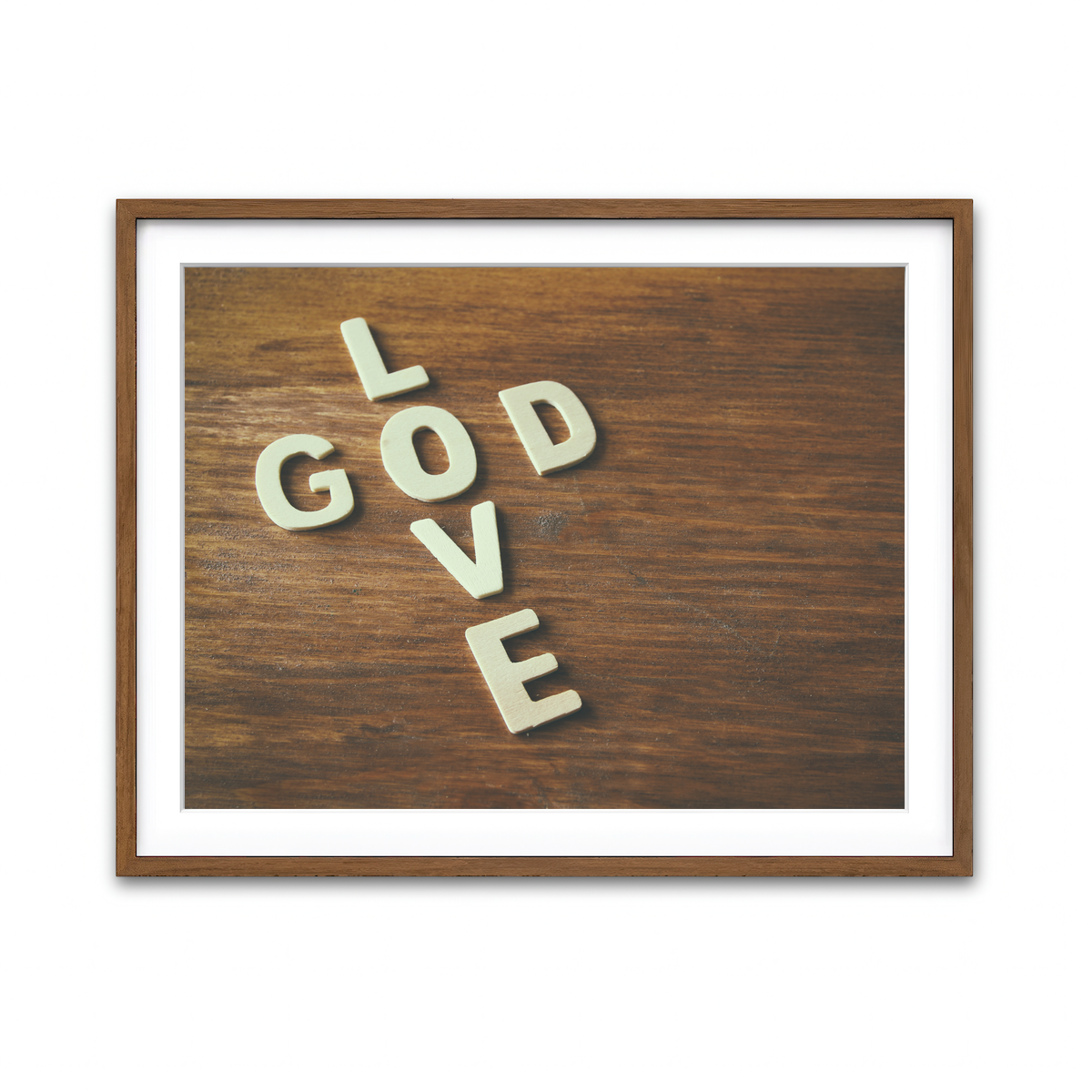 Framed Print 4x3 Walnut