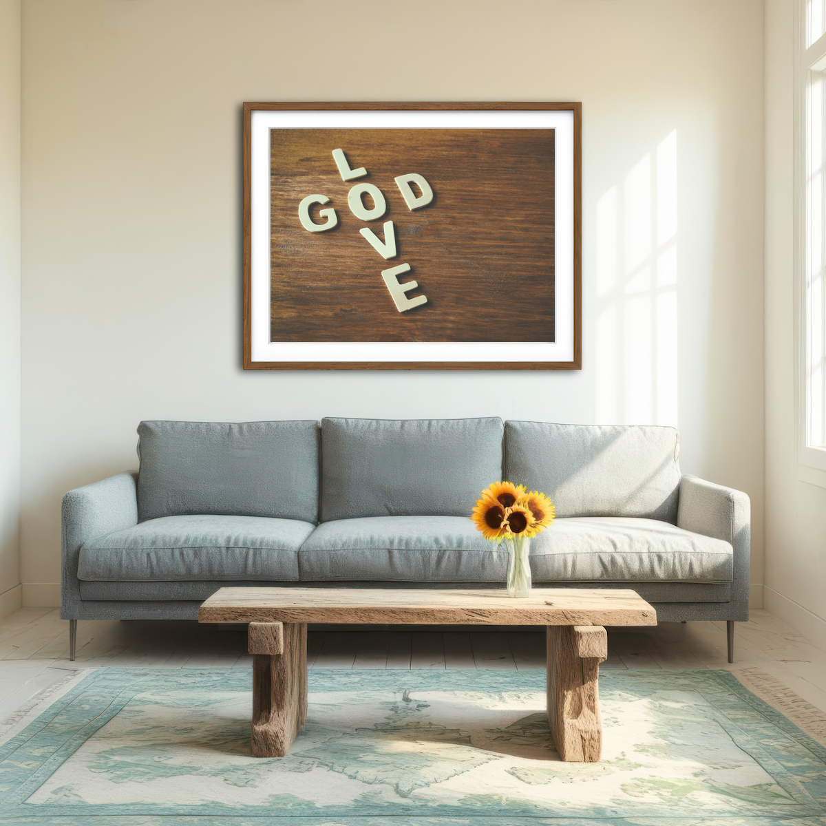 AUTO-MOCKUP ROOM | Love God Wall Art