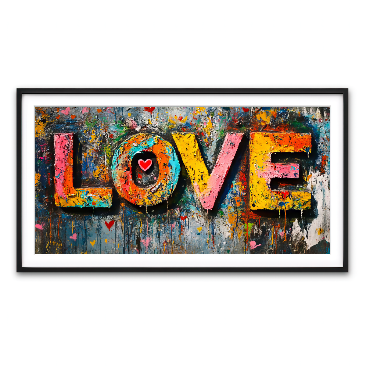 Framed Print 2x1 Black