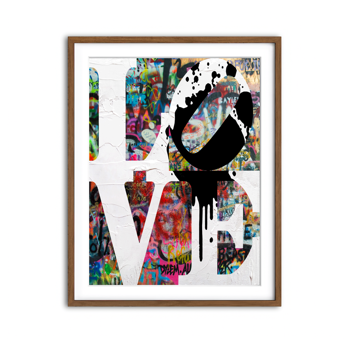 Framed Print 3x4 Walnut