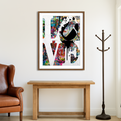 AUTO-MOCKUP ROOM | Love Heavy Graffiti Wall Art