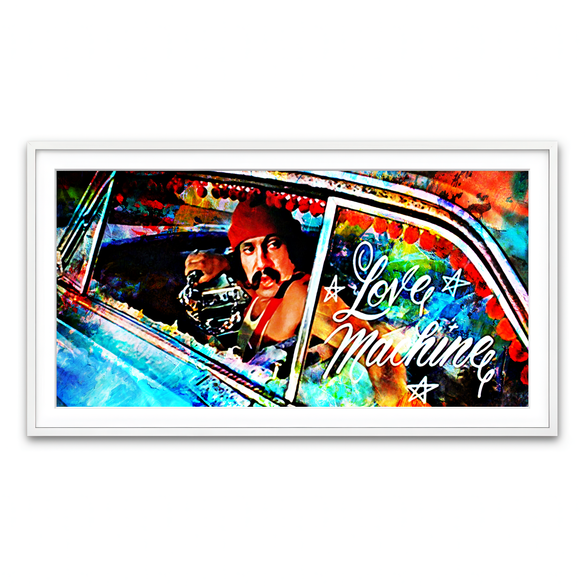 Framed Print 2x1 White