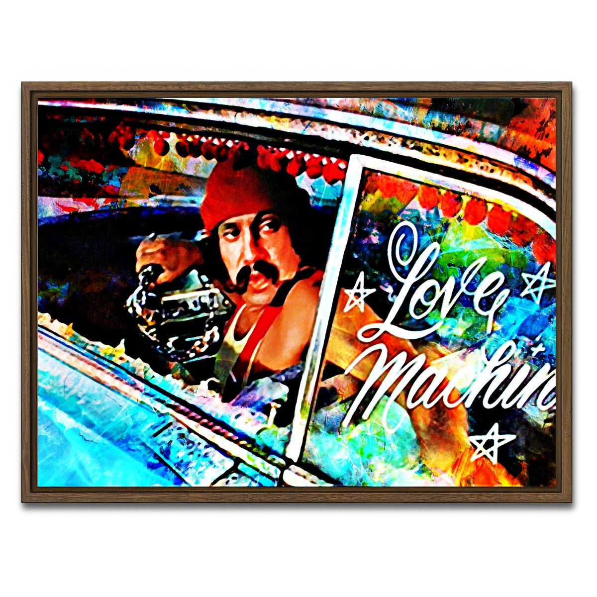 AUTO-MOCKUP WHITE | Love Machine | 1 Piece | Walnut Framed Canvas | group=4x3