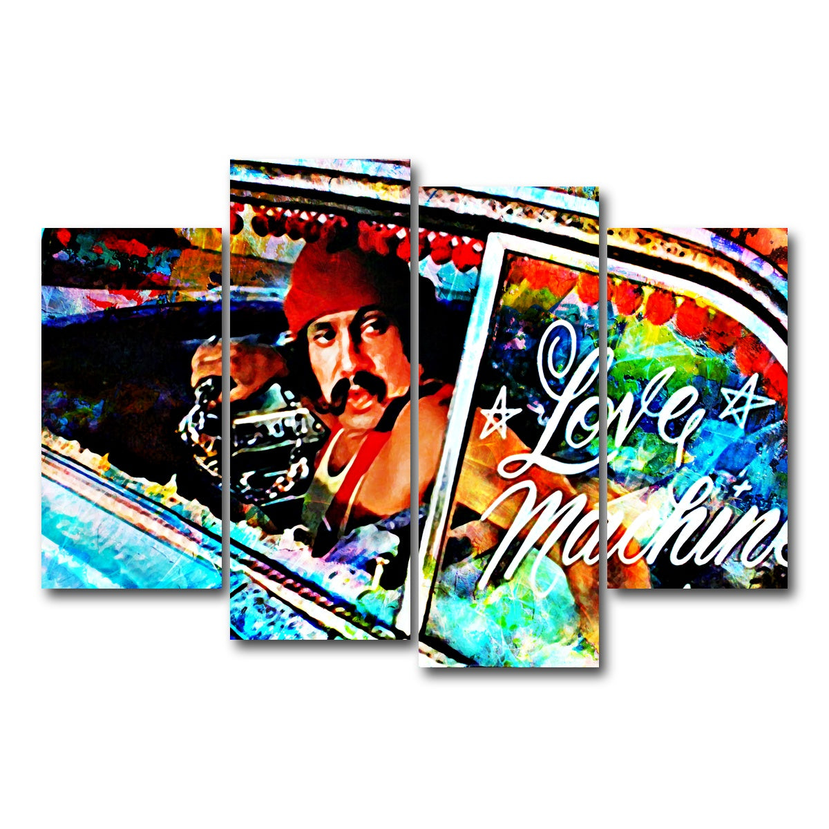 AUTO-MOCKUP WHITE | Love Machine | 4 Piece | Gallery Wrap Canvas | group=4_short
