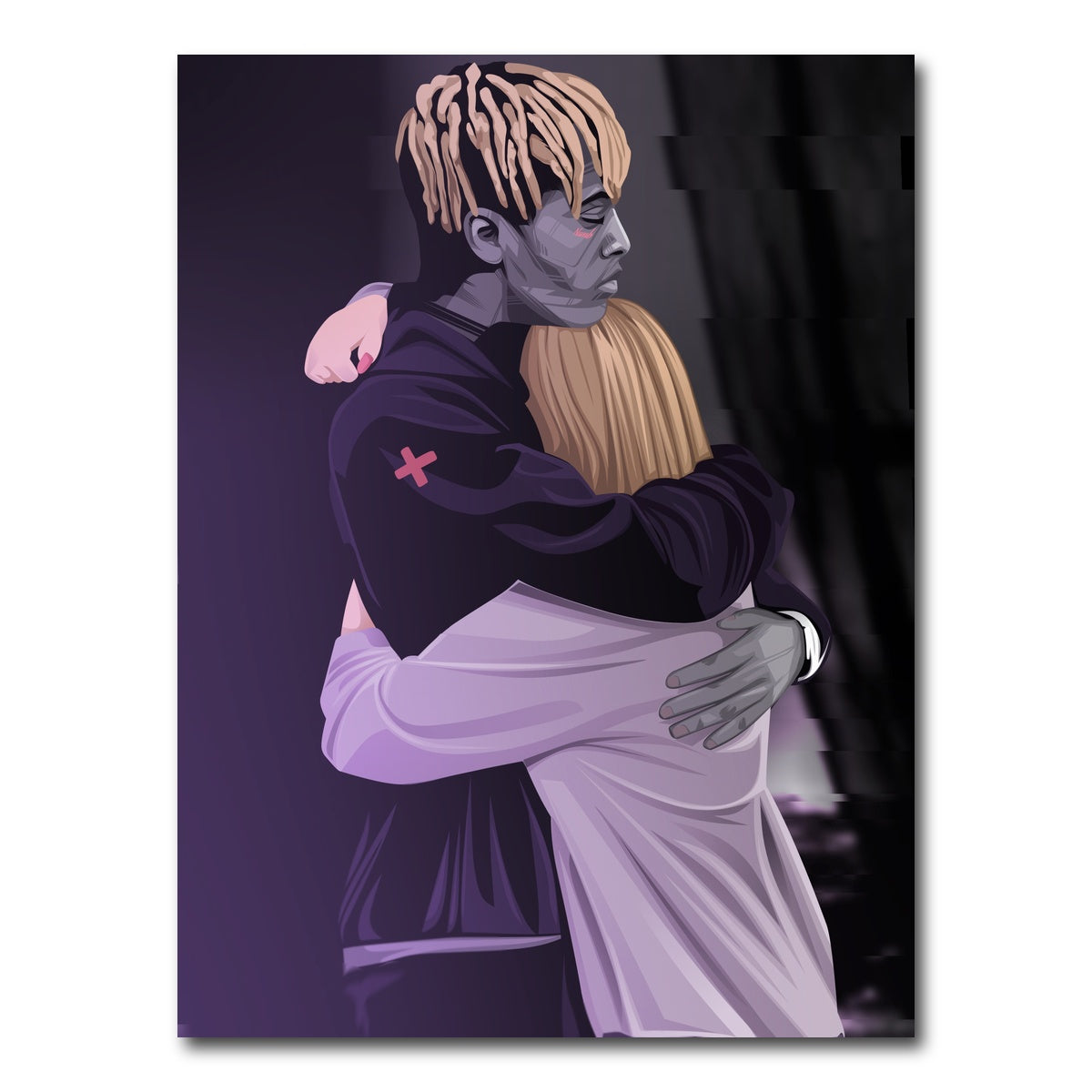 AUTO-MOCKUP WHITE | Love XXXTentacion | 1 Piece | Gallery Wrap Canvas | group=3x4