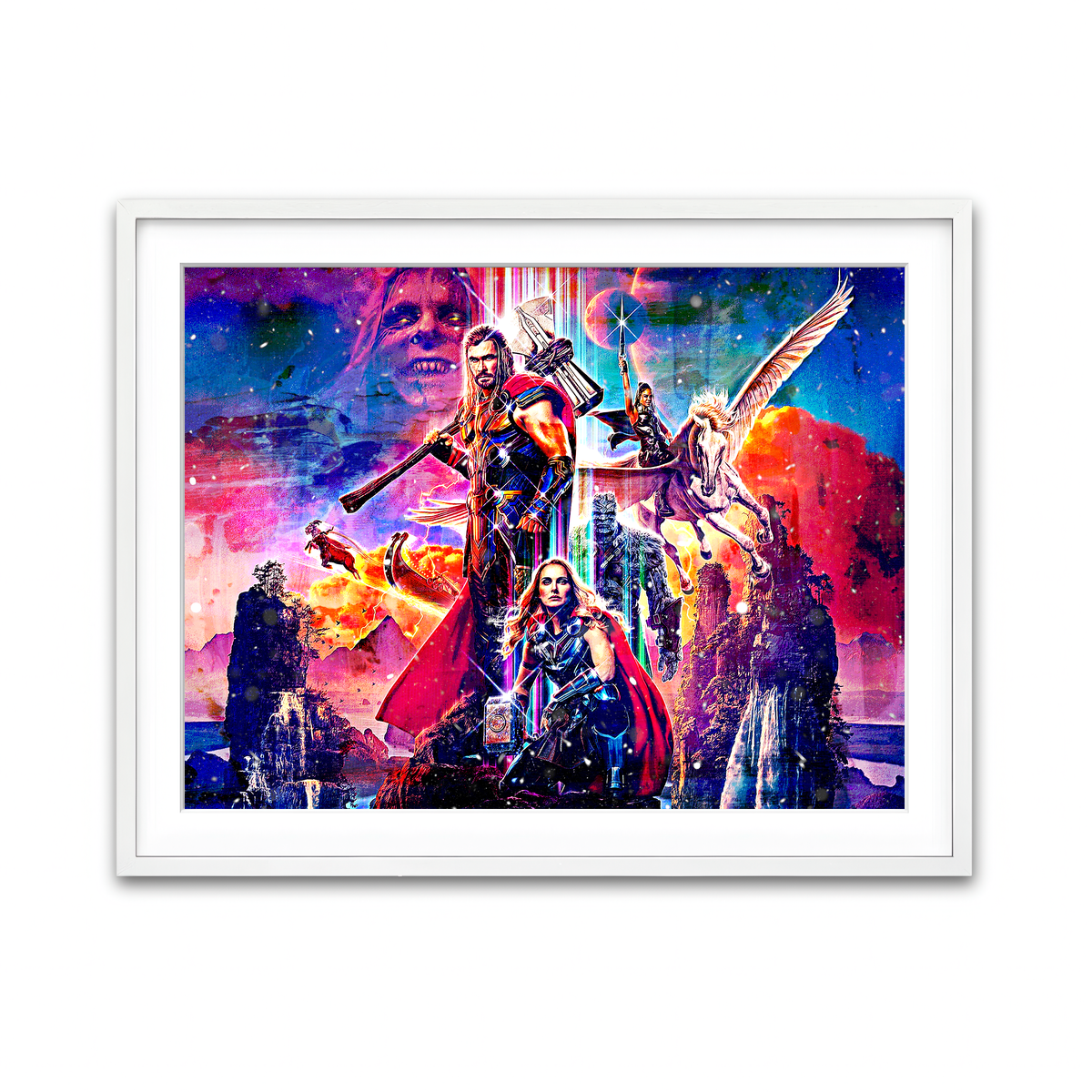 Framed Print 4x3 White