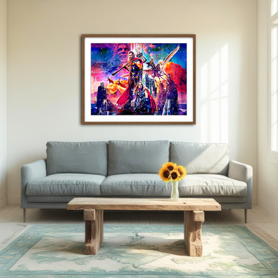 AUTO-MOCKUP ROOM | Love and Thunder Wall Art