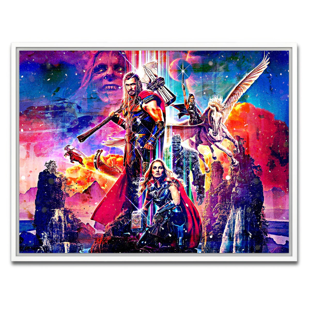 AUTO-MOCKUP WHITE | Love and Thunder | 1 Piece | White Framed Canvas | group=4x3