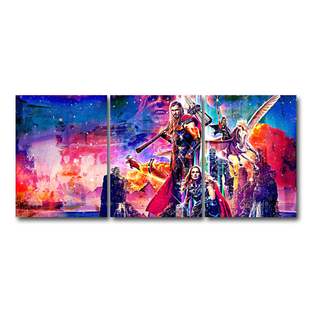 AUTO-MOCKUP WHITE | Love and Thunder | 3 Piece | Gallery Wrap Canvas | group=18x24