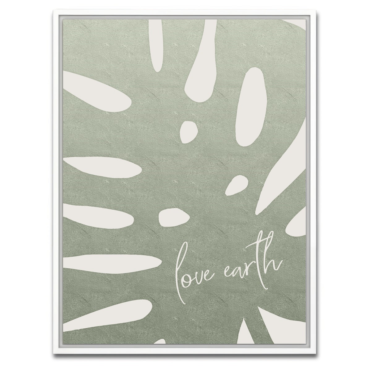 AUTO-MOCKUP WHITE | Love earth | 1 Piece | White Framed Canvas | group=3x4