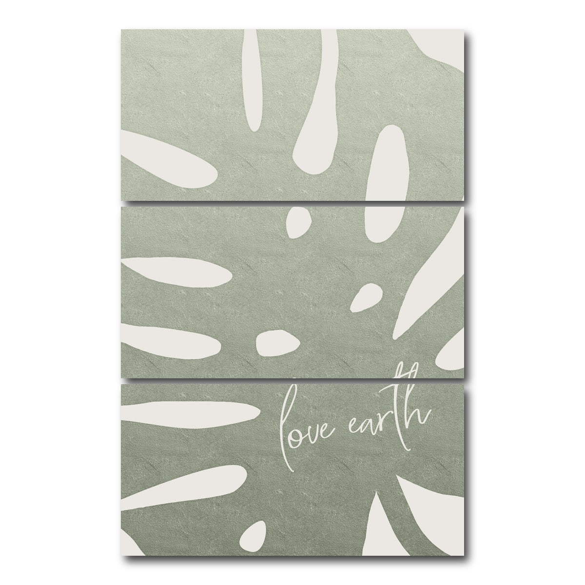 AUTO-MOCKUP WHITE | Love earth | 3 Piece | Gallery Wrap Canvas | group=12x24_stacked