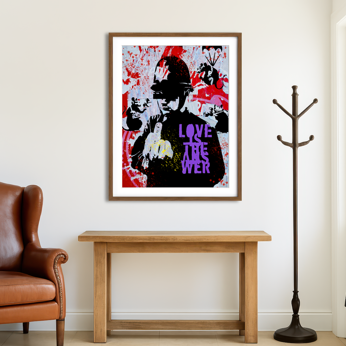 AUTO-MOCKUP ROOM | Love Is the Answer Wall Art