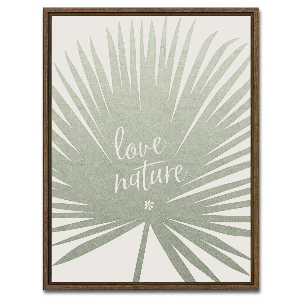 AUTO-MOCKUP WHITE | Love nature | 1 Piece | Walnut Framed Canvas | group=3x4